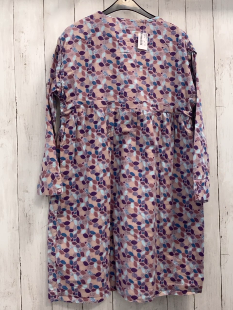 vertabaudet Kleid Gr. 146  rosa bunte Blätter/Tropfen