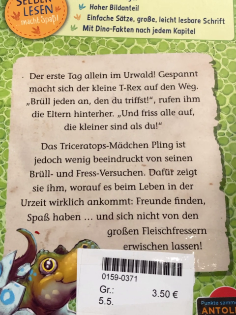   Buch T-Rex World Bitte nicht fressen 