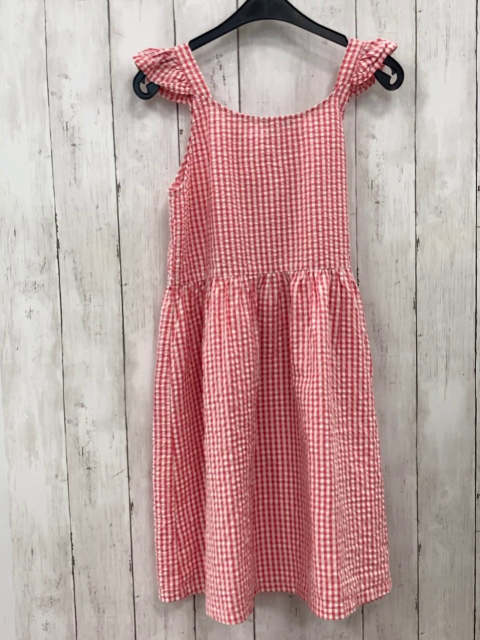 Okaidi  Kleid  Gr. 152  rot weiß Streifen Struktur 