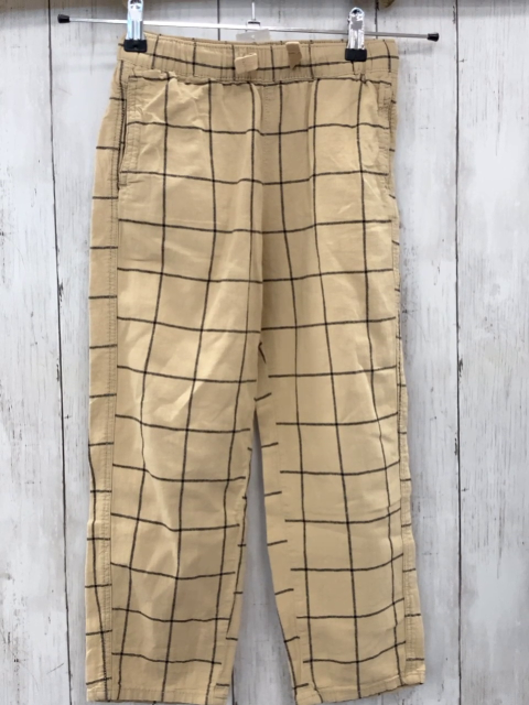 H&M  Hose  Gr. 122  beige grau kariert Gummiugbund 