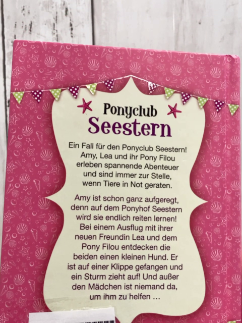   Buch Ponyclub Seestern Rettung für den kleinen Hund 
