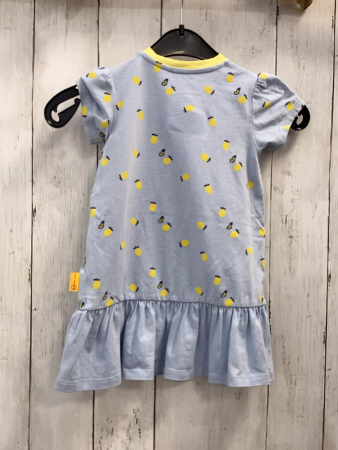 Steiff  Kleid  Gr. 80  helblau Zitronen gelber Bund 