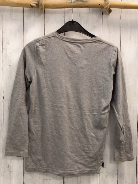 Levi´s  Langarmshirt  Gr. 140  grau hellgraue Streifen schwarz orange Schrift 