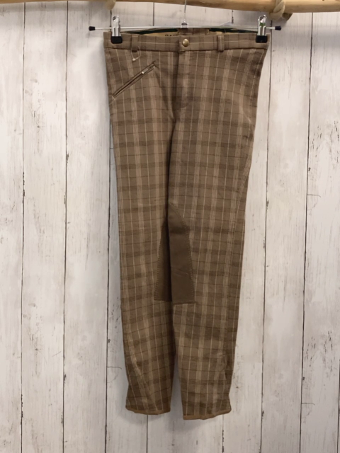 Back2Back Reitose  Gr. 152  sand braun beige kariert 