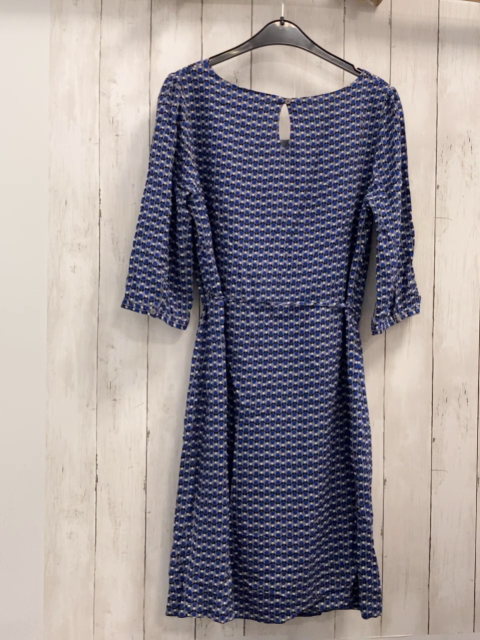 Zero  Kleid  Gr. 40  grau + blau schwarz weiße Punkte 