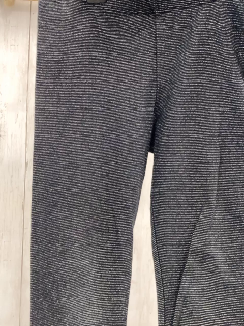 H&M  Leggings  Gr. 116  schwarz silber Glitzerstreifen