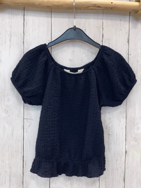 H&M  T-Shirt  Gr. 122/128  blau Struktur 