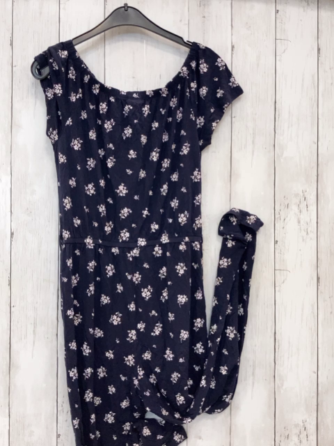   Jumpsuit Gr. 146/152  blau weiße Blumen 