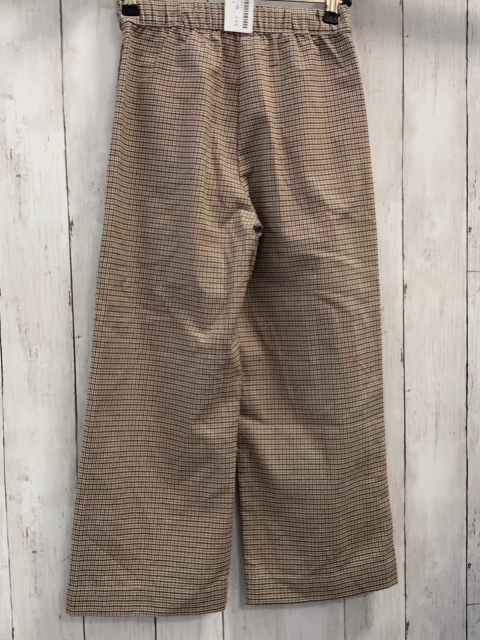   Hose  Gr. 128  beige helbraun schwarz kariert 