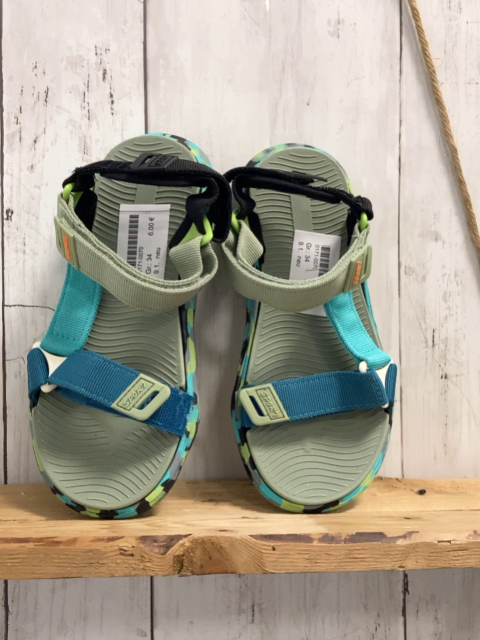 neu  Sandalen  Gr. 34  petrol türkis sand schwarz 