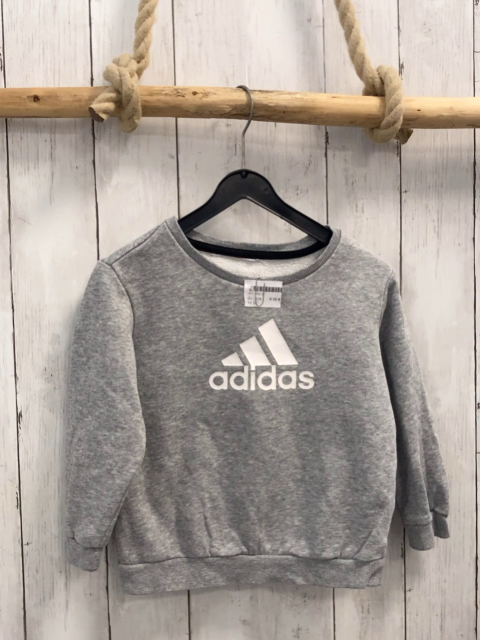   Pullover  Gr. 104  grau weiße Schrift + Label 