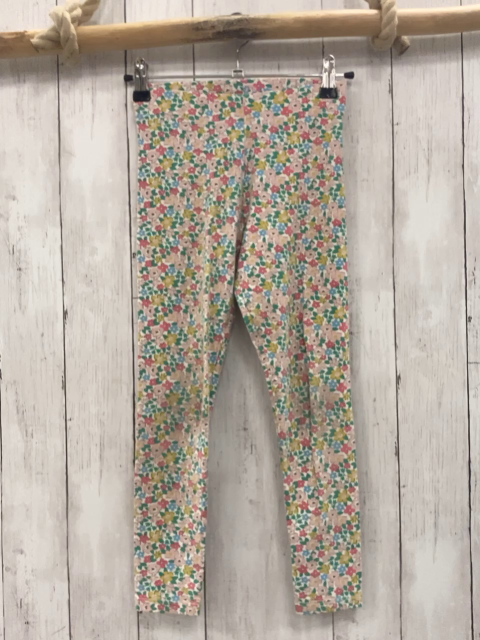 Boden  Leggings  Gr. 134  weiß bunte Blumen 