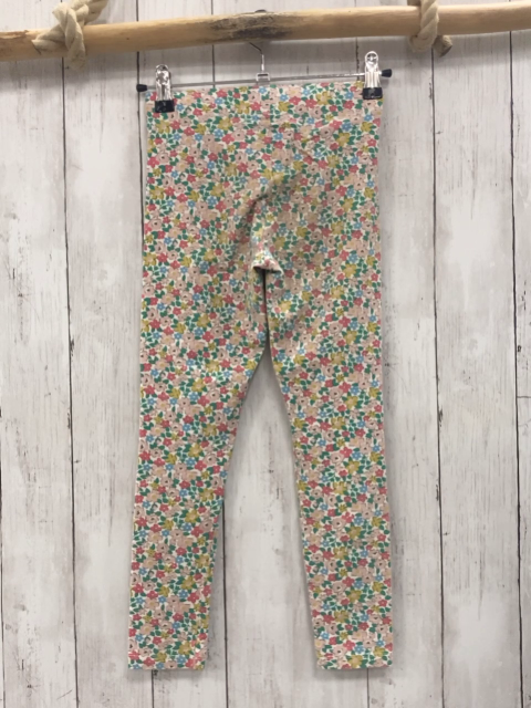 Boden  Leggings  Gr. 134  weiß bunte Blumen 