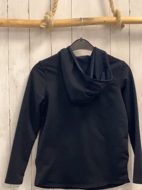 Under Armour  Sportshirt lang  Gr. 140  schwarz Kapuze Bauchtasche 