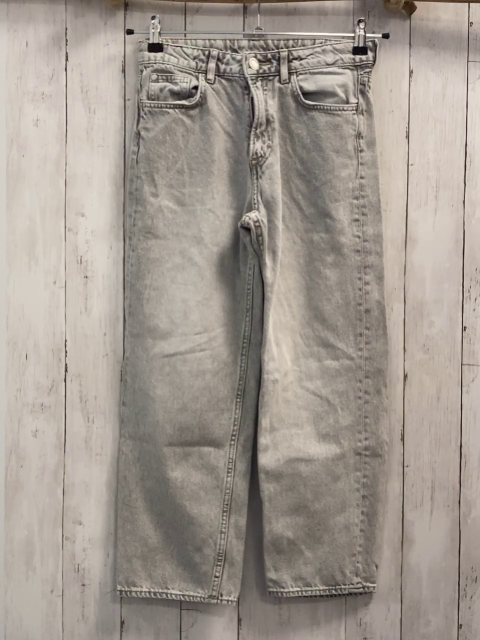 H&M  Hose  Gr. 152  hellgrau Jeans Bund verstellbar 