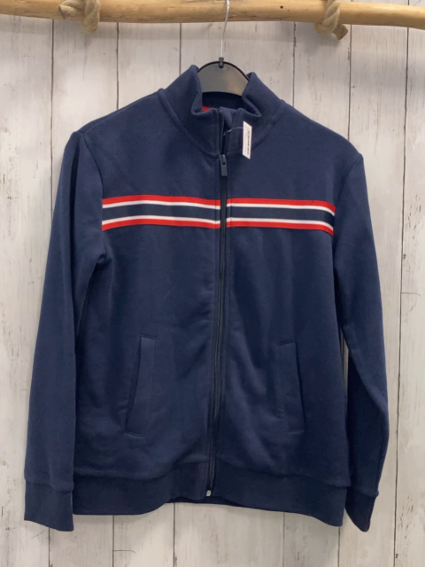 Okaidi  Sweatjacke  Gr. 152  blau + rot blau weiße Bruststreifen 