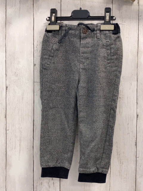   Hose  Gr. 92  grau meliert schwarzer Bund + Kordel 