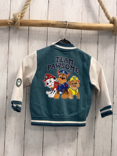Nickelodeon  Sweatjacke  Gr. 92  petrol weiße Ärmel Paw Patrol 
