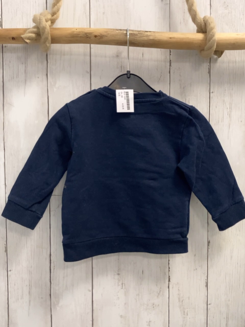   Pullover  Gr. 80  blau Feuewehrauto weiße Schrift 