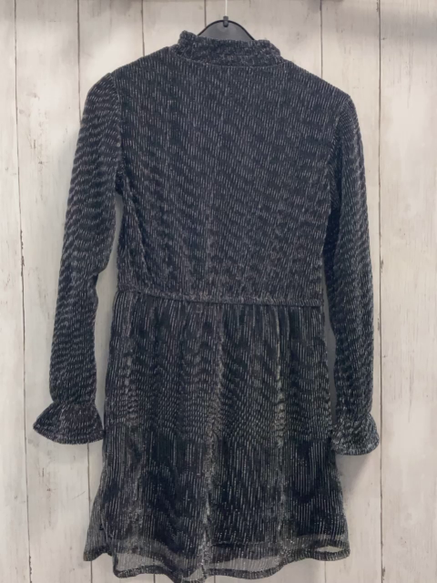   Kleid  Gr. 134  schwarz silber Glitzer 