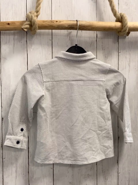 Chicco Hemd  Gr. 92  weiß graue Punkte