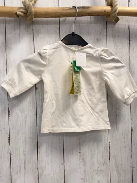 neu Benetton Langarmshirt  Gr. 62  creme Einhorn Hase 