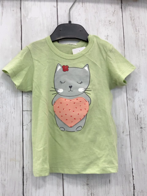 neu Benetton  T-Shirt  Gr. 68  hellgrün Katze 
