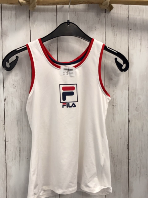 Fila Sporttop Gr. 152  weiß roter Bund Schrift