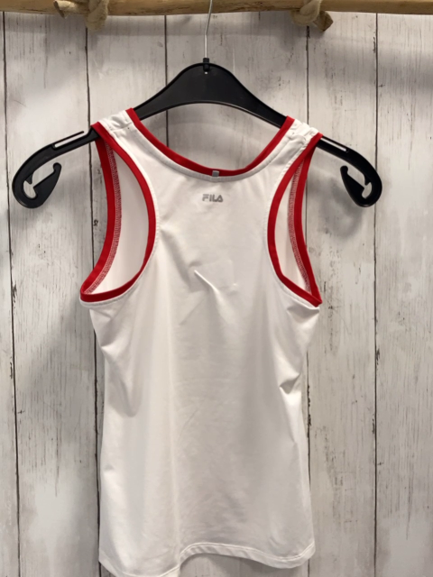 Fila Sporttop Gr. 152  weiß roter Bund Schrift
