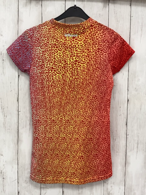 Reece Sportshirt Gr. 152  gelb lila rot Leoprint