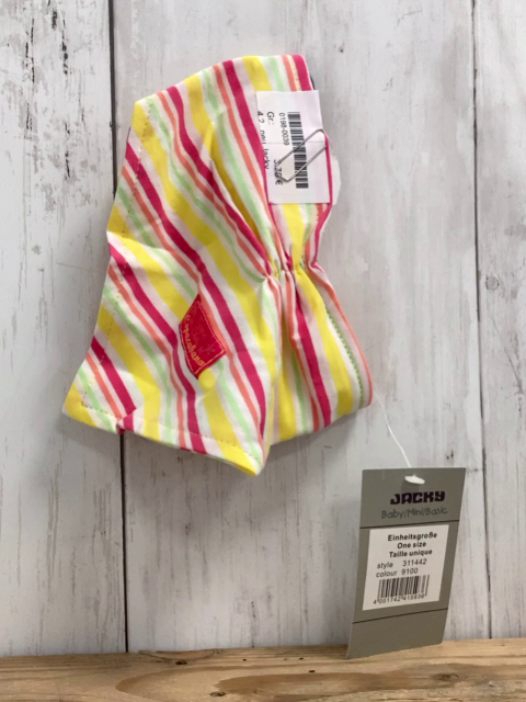 neu Jacky Lätzchen weiß gelb grün pink Streifen