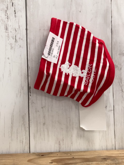 neu Jacky Lätzchen/Halstuch rot weiß gestreift