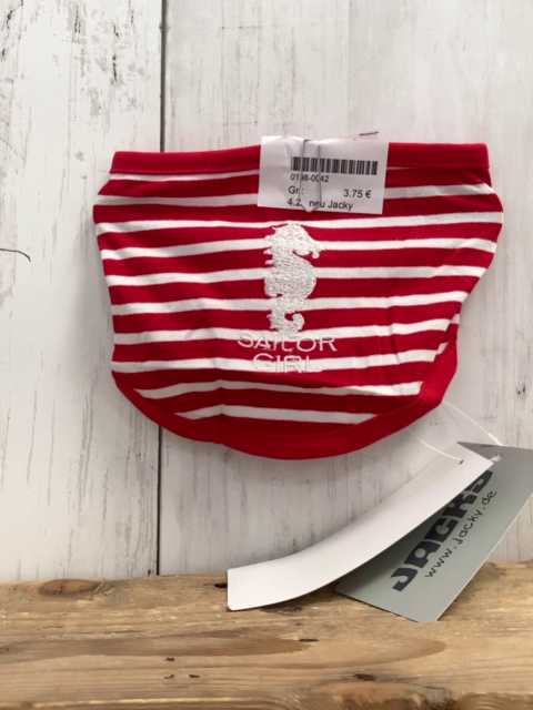 neu Jacky Lätzchen/Halstuc rot weiß gestreift
