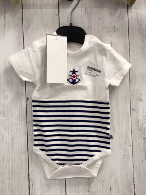 neu Jacky Body Gr. 62  blau weiß gestreift