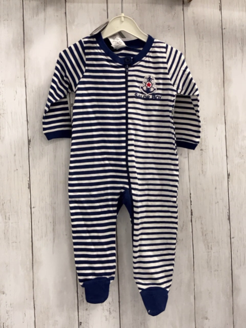 Jacky neu Strampler Gr. 62  blau weiß gestreift