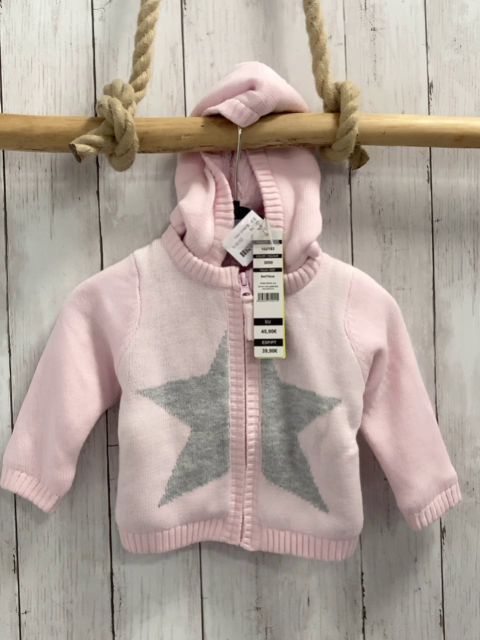 Boboli neu Strickjacke Gr. 74  rosa grauer Stern warme Fütterung