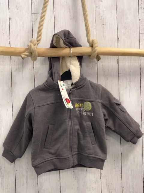 Boboli neu Sweatjacke Gr. 80  grau warme Fütterung