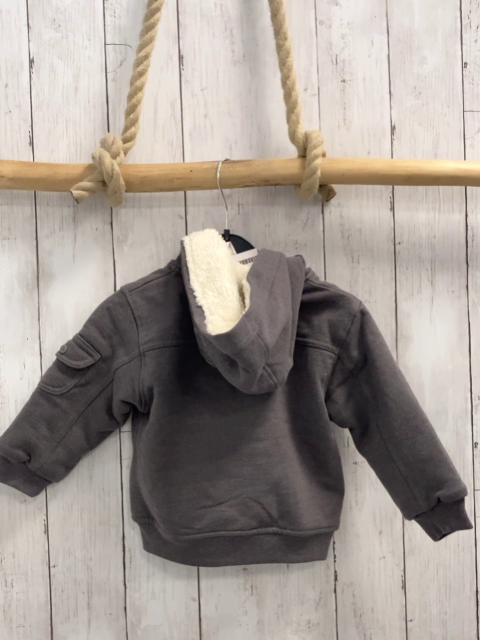 Boboli neu Sweatjacke Gr. 80  grau warme Fütterung