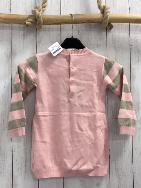 Boboli neu Longpullover Gr. 86  rosa beige Streifen Stern Strick