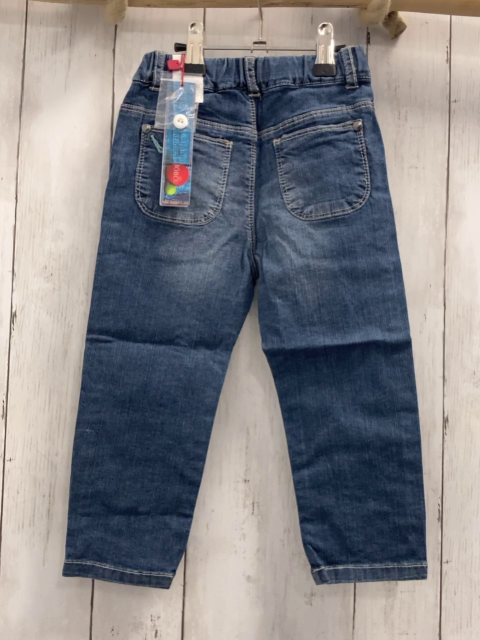 Boboli neu Hose Gr. 74  blau Jeans helle Nähte Bund verstellbar