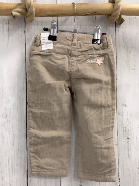 Boboli neu Hose Gr. 80  beige Kord gefüttert Bund verstellbar