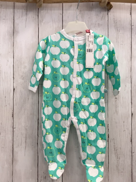 Boboli neu Strampler Gr. 62  türkis weiß Äpfel