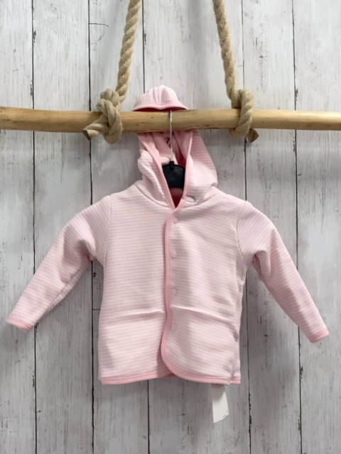 Boboli neu Wendesweatjacke Gr. 68  rosa + rosa weiß gestreift