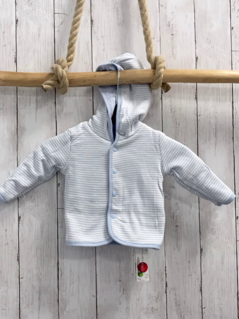 Boboli neu Wendesweatjacke Gr. 74  hellblau + hellblau weiß gestreift