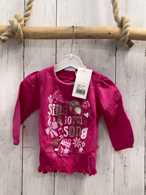 blue seven neu Langarmshirt Gr. 56  pink Schrift Blumen