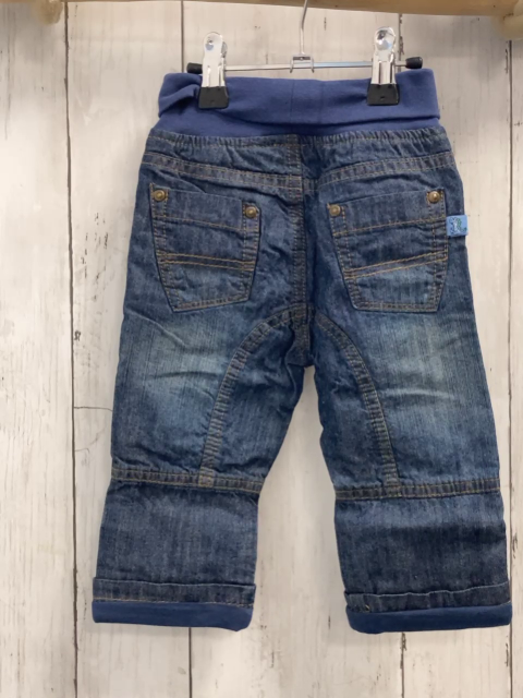blue seven neu Hose Gr. 68  blau Jeans gefüttert Dinoaufnäher