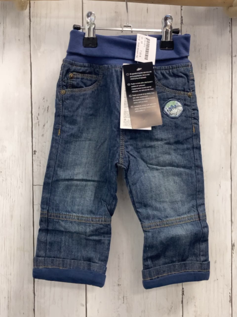 blue seven neu Hose Gr. 56  blau Jeans gefüttert Dinoaufnäher