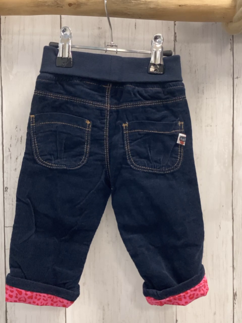 blue seven neu Hose Gr. 62  blau Kord gefüttert innen pink rot Leoprint