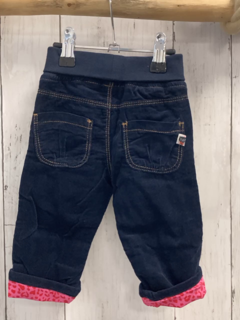 blue seven neu Hose Gr. 68  blau Kord gefüttert innen pink rot Leoprint