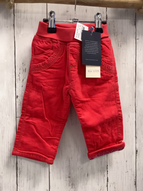 blue seven neu  Hose Gr. 62  rot Kord gefüttert innen pink rot 